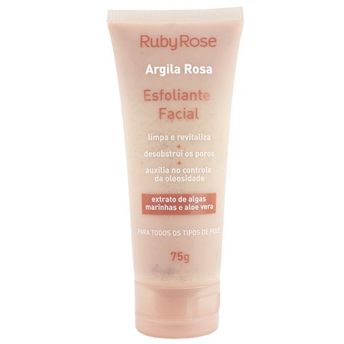 Esfoliante Facial Argila Rosa 75g - Ruby Rose