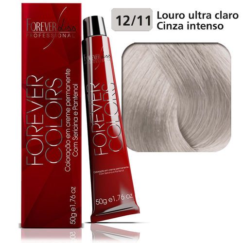 Tint. Forever Colors 12/11 Louro Ultra Claro Cinza Intenso