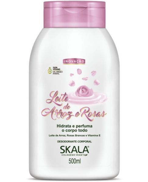 Skala Cr. Corporal Leite de Arroz e Rosas 500ml