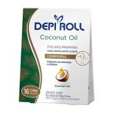 Folhas Prontas Depilatória Corporal Depi Roll Coconut Oil 8 Pares