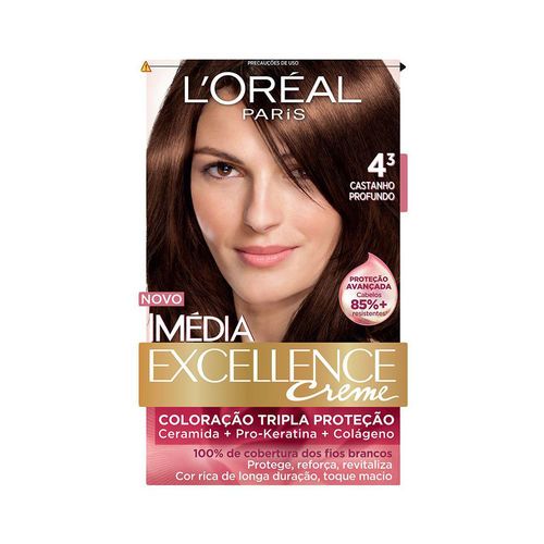 Tint. Imédia Excellence Creme 4.3 Castanho Profundo