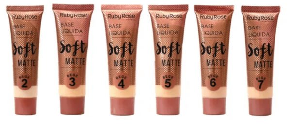 Base líquida Soft Matte Bege - Ruby Rose