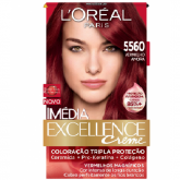 Tint. Imédia Excellence Creme 5560 Vermelho Amora