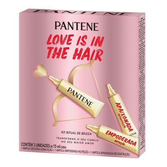 Kit Love Is In The Hair Ampola Pantene c/ 3un