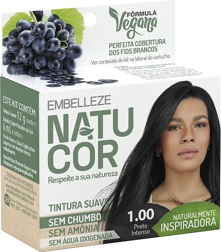 Tint. Natucor 1.00 Preto Intenso