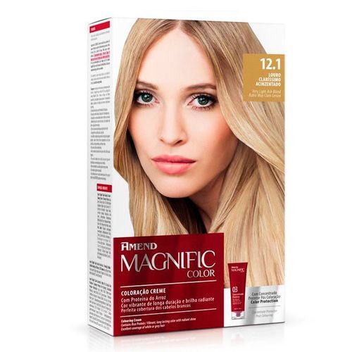 Tint. Magnific Color 12.1 Louro Claríssimo Acinzentado